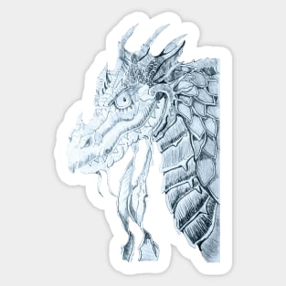 The angry dragon Sticker